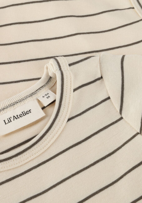 Weiße LIL' ATELIER Strampler NBMGEO LIM LS SLIM BODY LIL - large