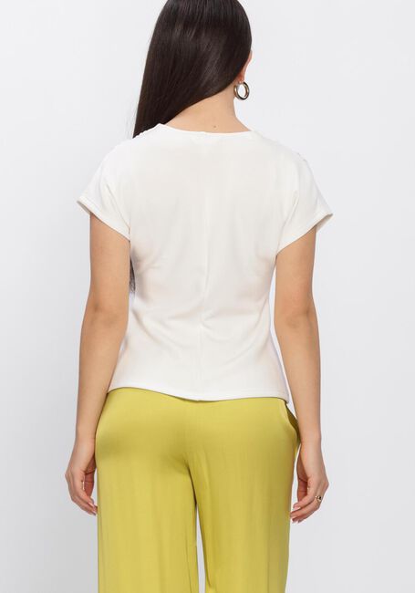 Wei&szlig;e SELECTED WOMEN Tops & T-shirts SLFTENNY SS V-NECK GATHERED TOP - large