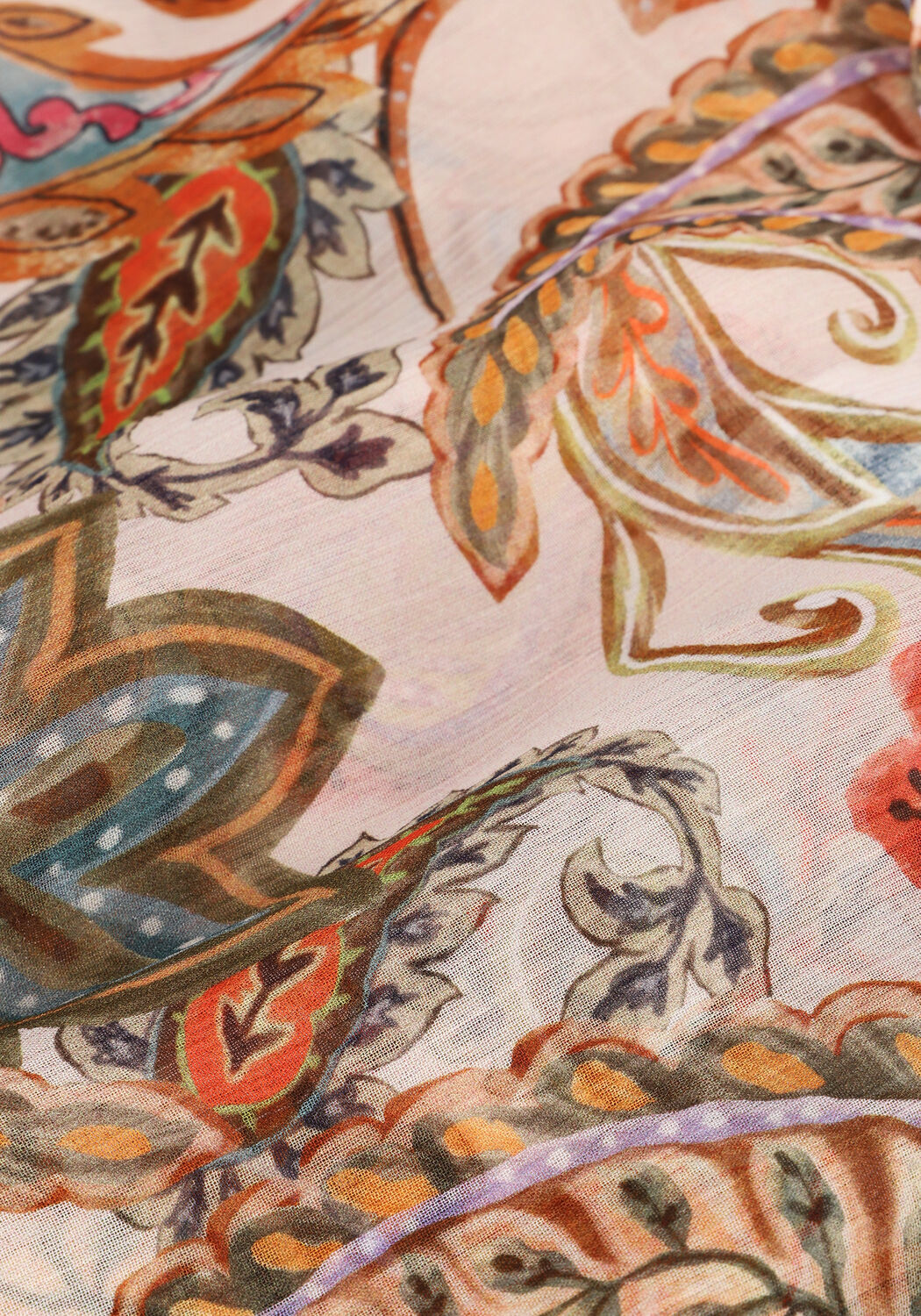 Gelbe ACCESS Blusen PAISLEY PRINT BLOUSE RUFFLES - large