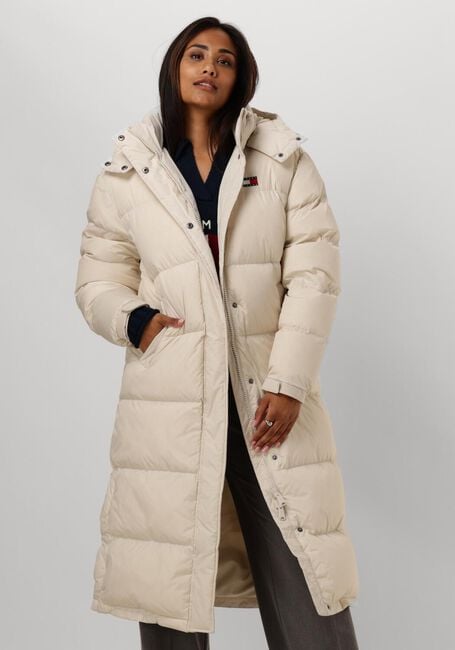 Beige TOMMY JEANS Wattierte Jack TJW ALASKA LONG PUFFER - large