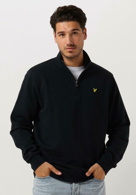 Dunkelblau LYLE & SCOTT Pullover QUARTER ZIP SWEAT - large