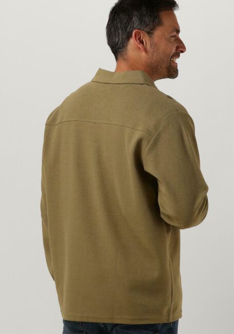 Olive LYLE & SCOTT Sweatshirt CREST TEXTURED QUARTER ZIP - large
