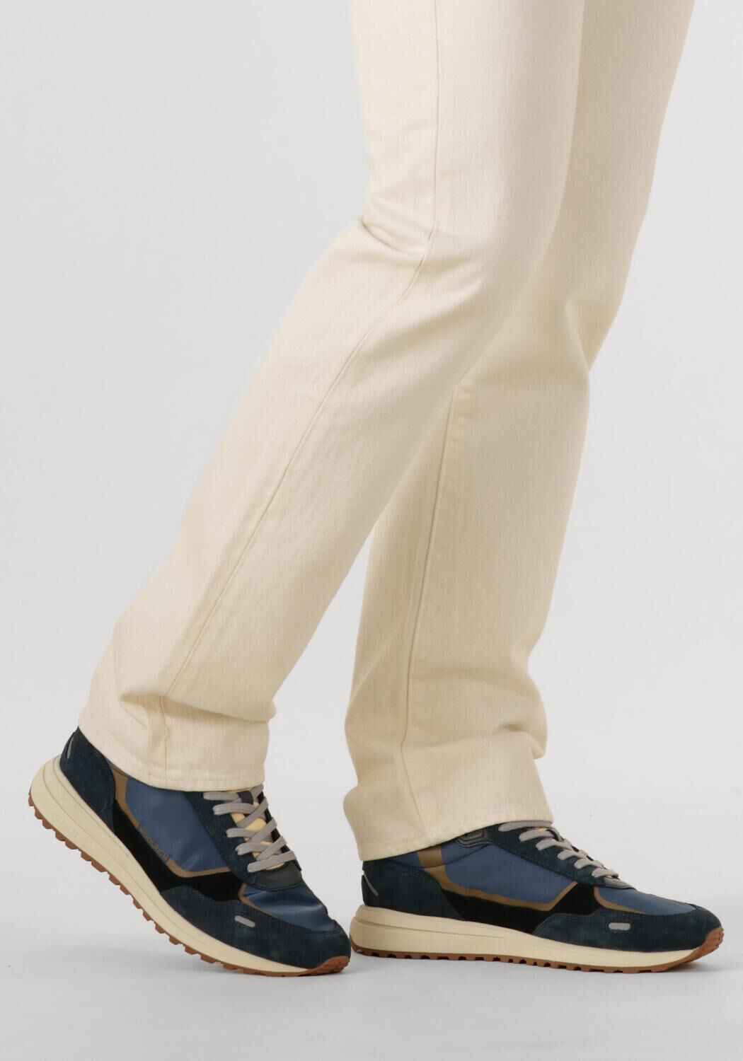 Blaue WOOLRICH Sneaker Low RETRO SNEAKER MAN CAMOSCIO - large