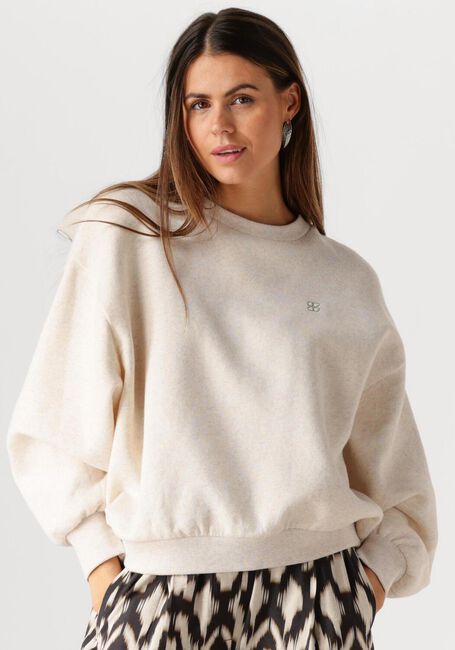 Beige BY-BAR Sweatshirt BIBI DISCO SWEATER - large