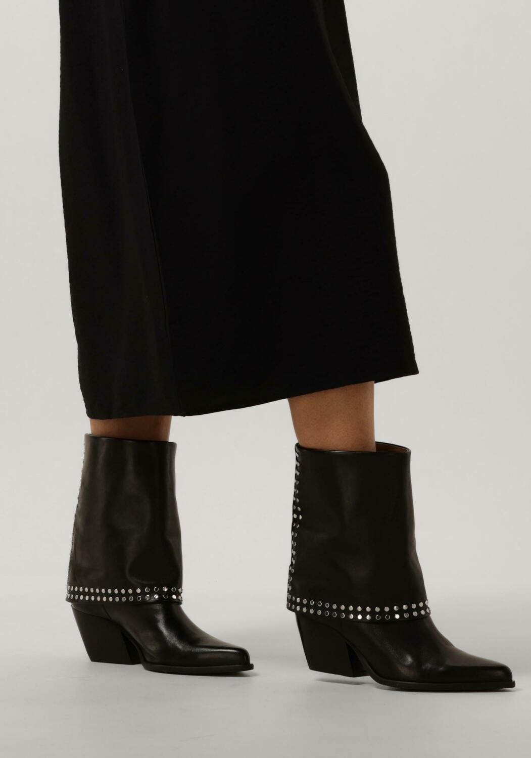 Schwarze NOTRE-V Stiefeletten AS144 - large