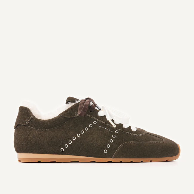 Gr&uuml;ne NUBIKK Sneaker Low BILLY LOU FUR II - large