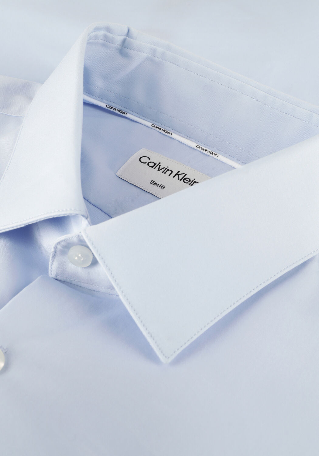 Hellblau CALVIN KLEIN Klassisches Oberhemd POPLIN STRETCH SLIM SHIRT - large