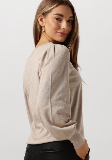 Beige SUMMUM Pullover ROUND NECK SWEATER SOFT VISCOSE POLYAMIDE KNIT - large