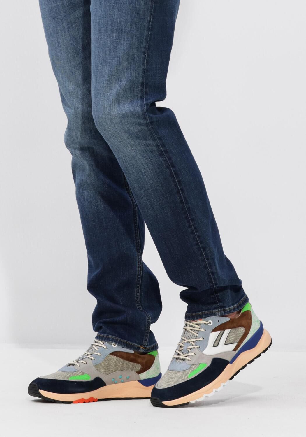 Blaue FLORIS VAN BOMMEL Sneaker Low SFM-10154 DE TREENER - large