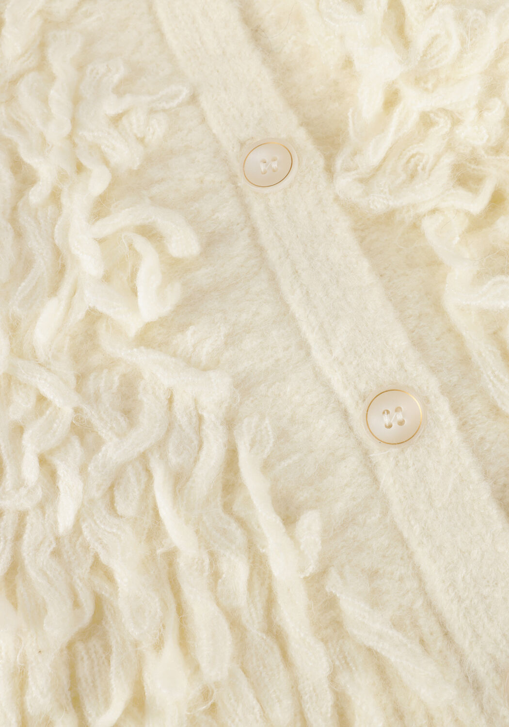 Wei&szlig;e NUKUS Strickjacke WARWICK CARDIGAN - large