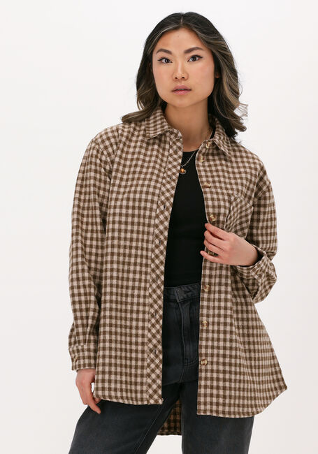 Braune OBJECT Bluse YOLA SHIRT - large