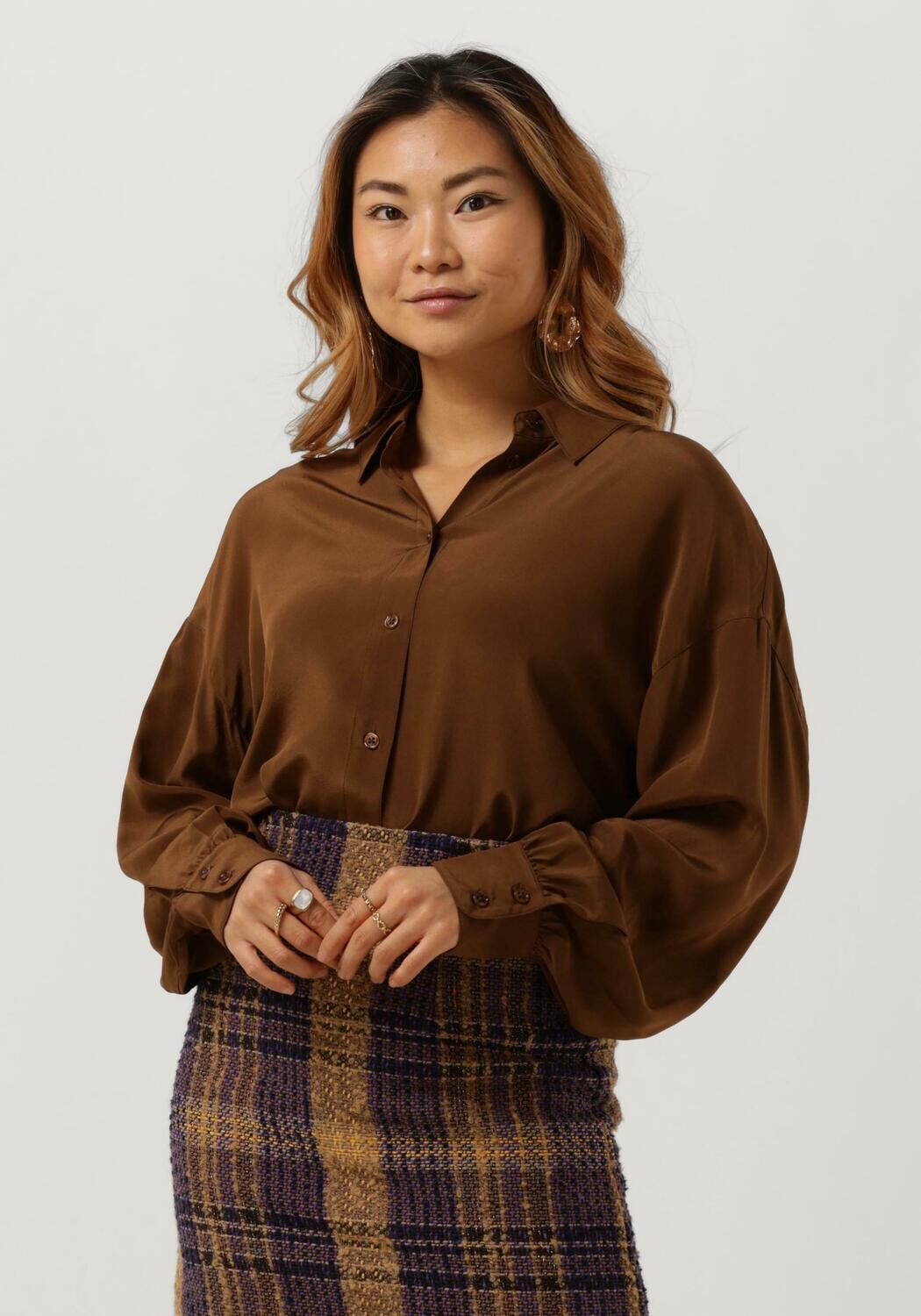 Dunkelbraune bluse Clearance