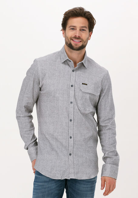 Hellgrau PME LEGEND Casual-Oberhemd LONG SLEEVE SHIRT PRINT ON HEA - large