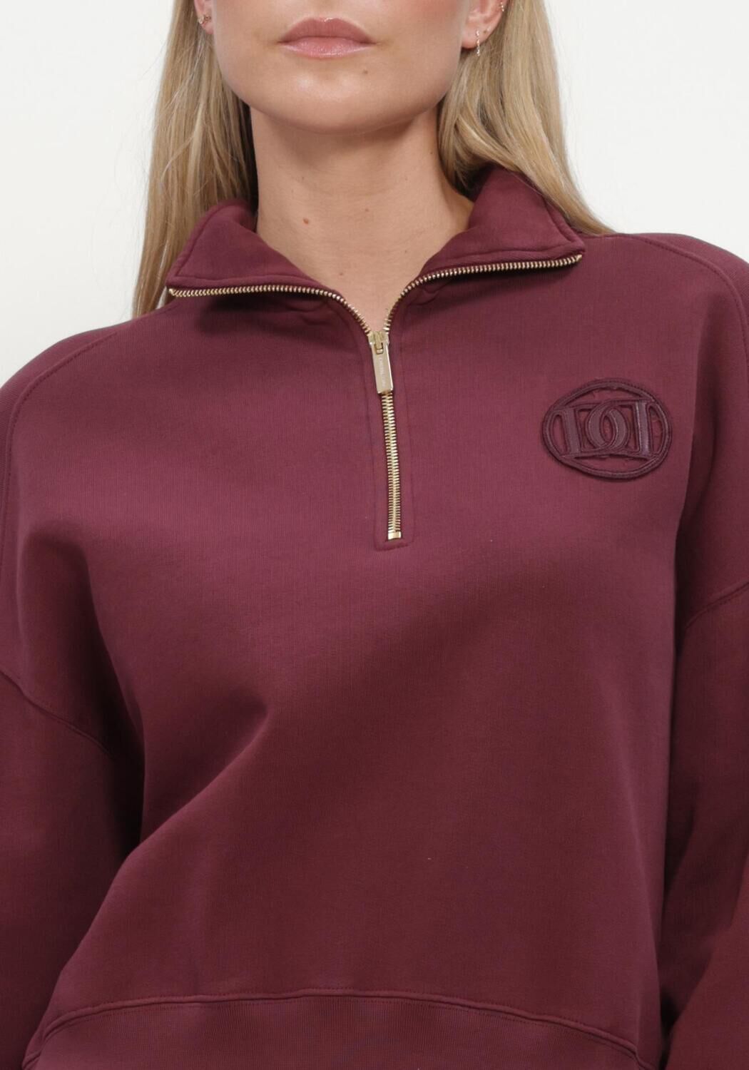 Bordeaux DEBLON SPORTS Sweatshirt NELLE SWEATER - large