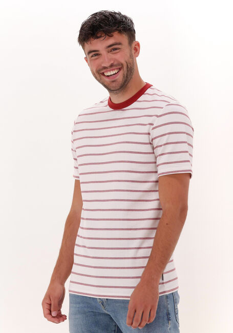 Rote SCOTCH & SODA T-shirt WAFFLE JERSEY BRETON T-SHIRT - large