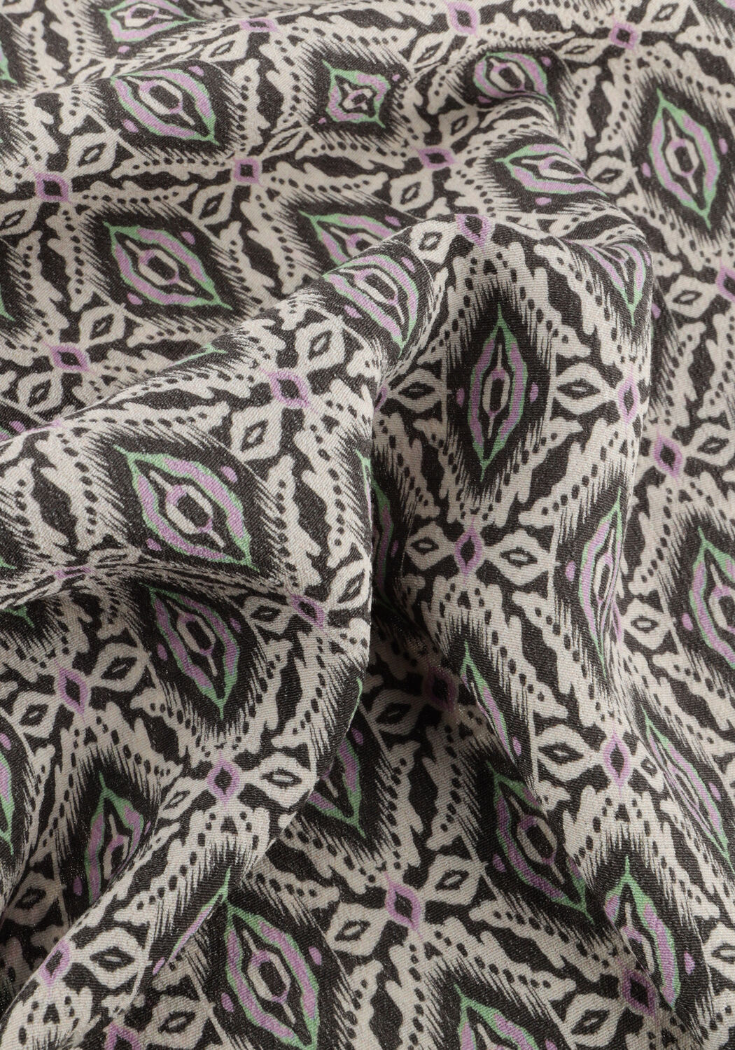 Mehrfarbige/Bunte SUMMUM Top TOP FLARE SLEEVES IKAT VISCOSE - large