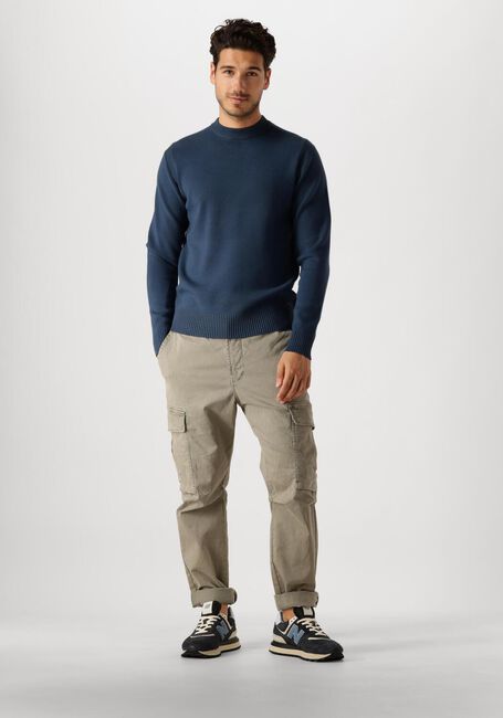 Blaue DSTREZZED Pullover FELL MOCK NECK - large