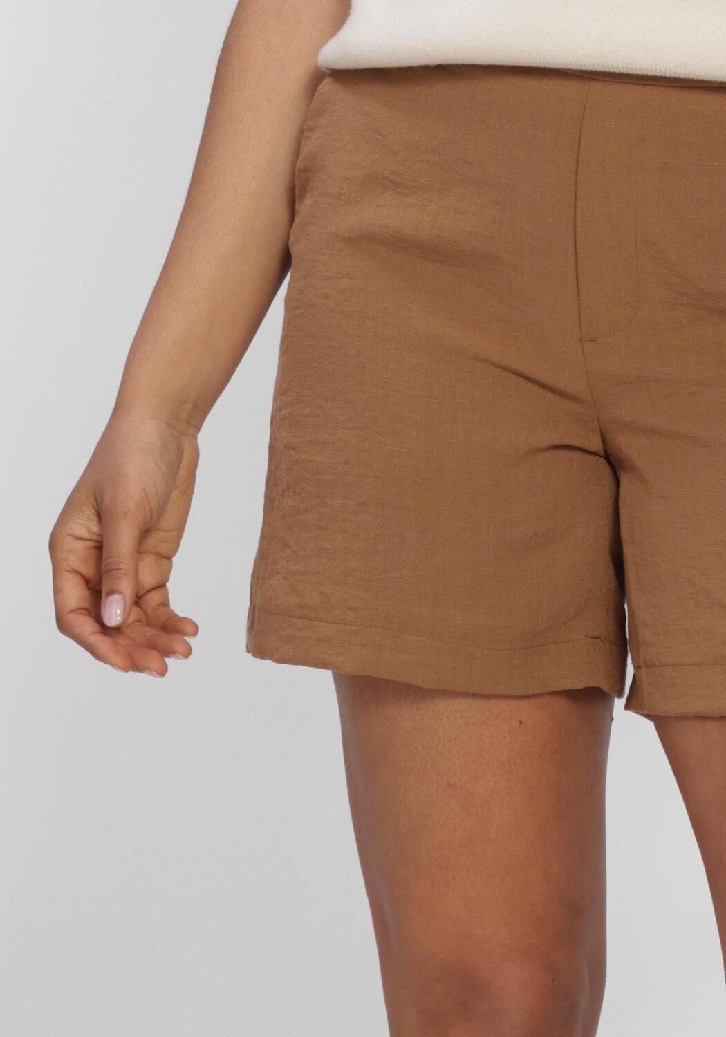 Braune OBJECT Kurze Hose OBJRINI LISA MW RE SHORTS 145 ND - large
