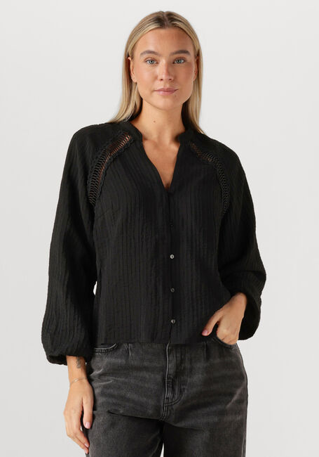 Schwarze CO'COUTURE Blusen SHINA LACE V-SHIRT - large