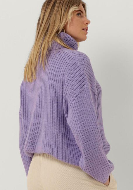 Lila ANOTHER LABEL Rollkragenpullover LEAH KNITTED PULL L/S - large