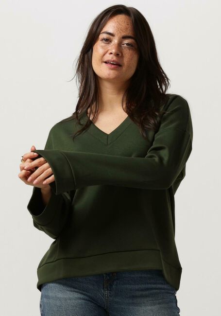 Grüne MSCH COPENHAGEN Sweatshirt MSCHPETUA LMA Q V SWEATSHIRT - large