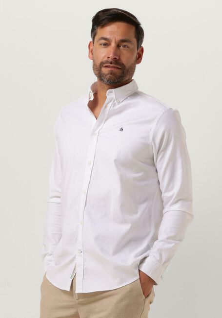 Weiße SCOTCH & SODA Casual-Oberhemd ESSENTIALS - ORGANIC OXFORD REGULAR FIT SHIRT - large