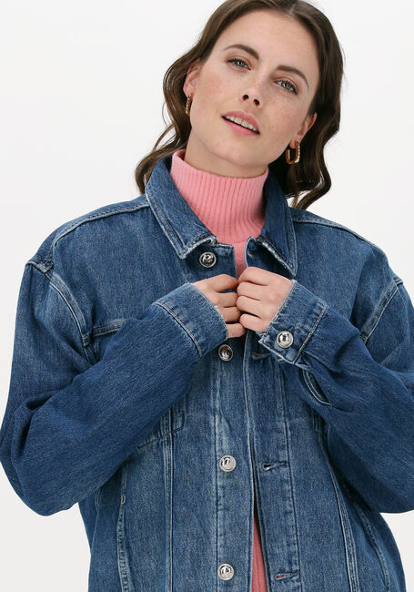 Dunkelblau GUESS Jeansjacke KLAUDY JACKET - large