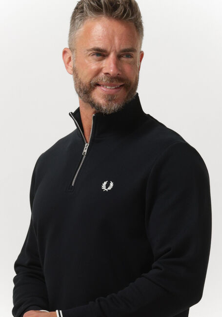 Dunkelblau FRED PERRY Sweatshirt HALF ZIP SWEATSHIRT - large