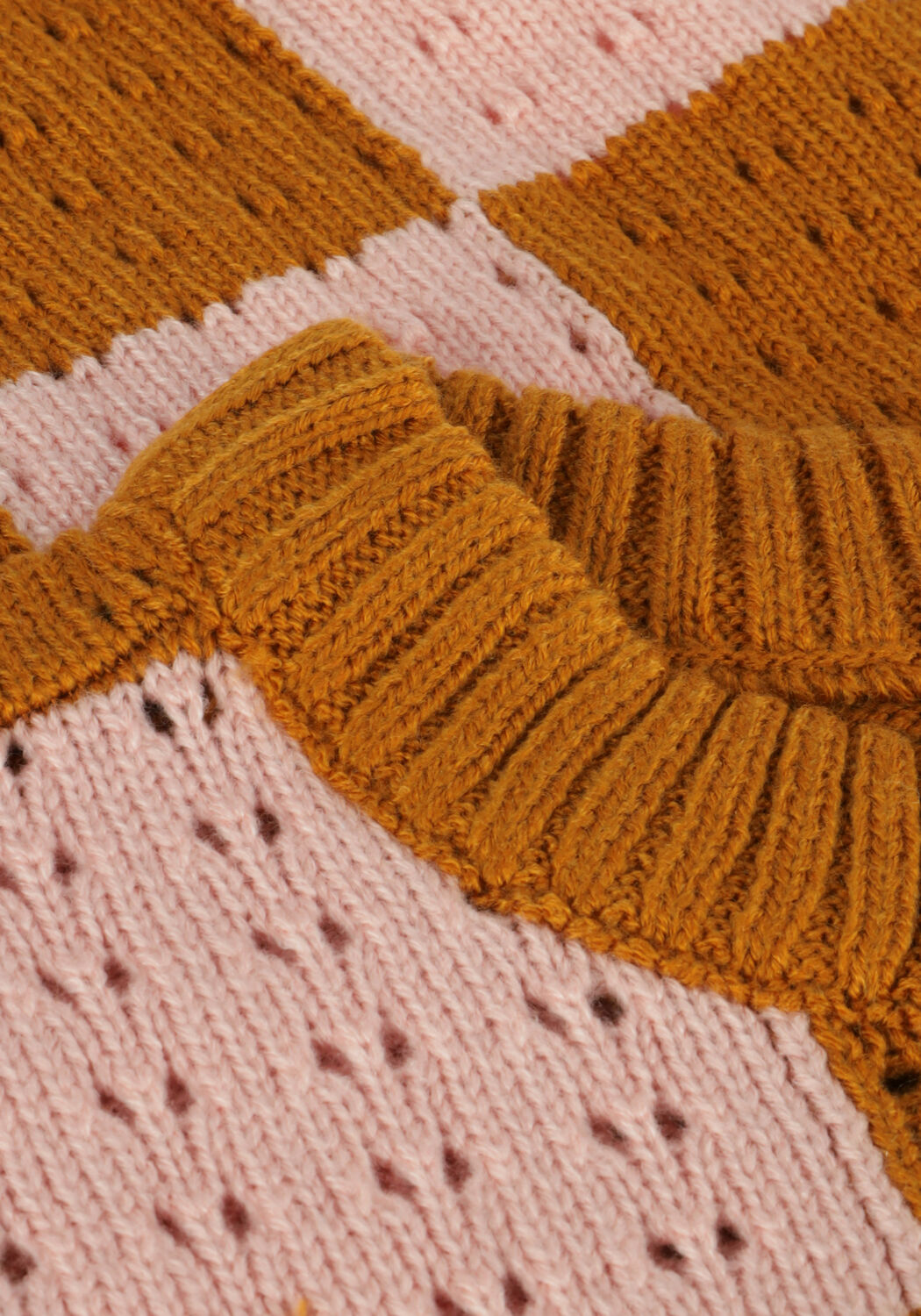 Braune INDIAN BLUE JEANS Pullover KNITWEAR BLOCK - large