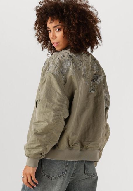 Khaki SUMMUM Jack JACKET BOMBER PADDED EMBROIDERY - large
