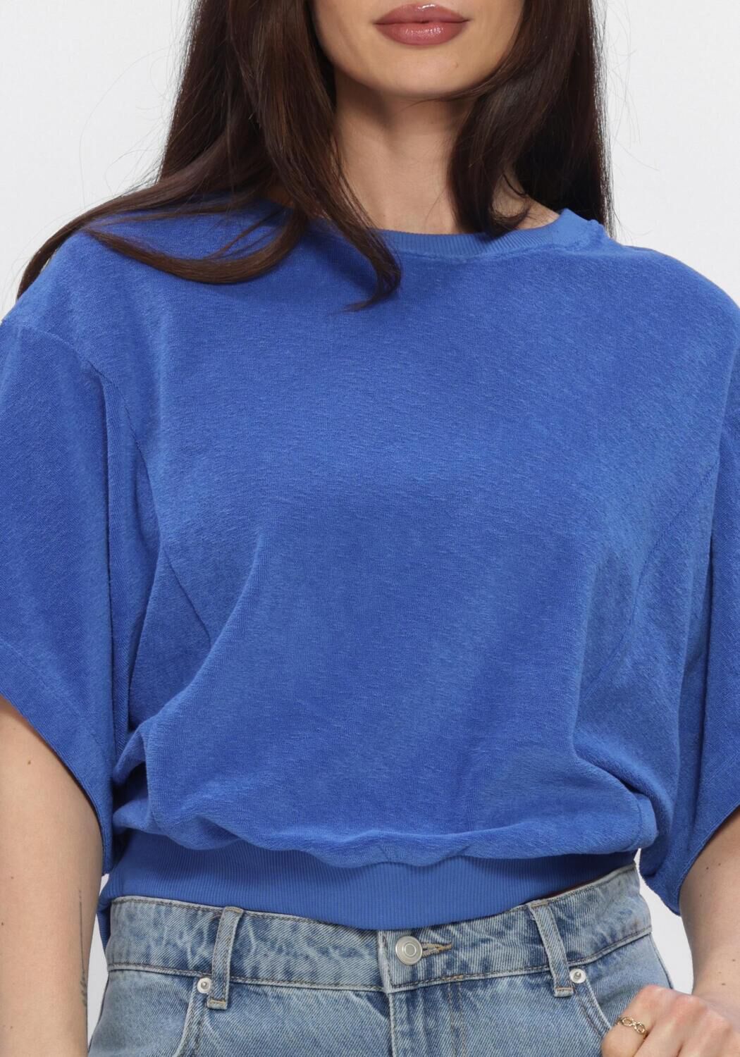 Blaue BY-BAR Tops & T-shirts NUKI SLUB TOP - large
