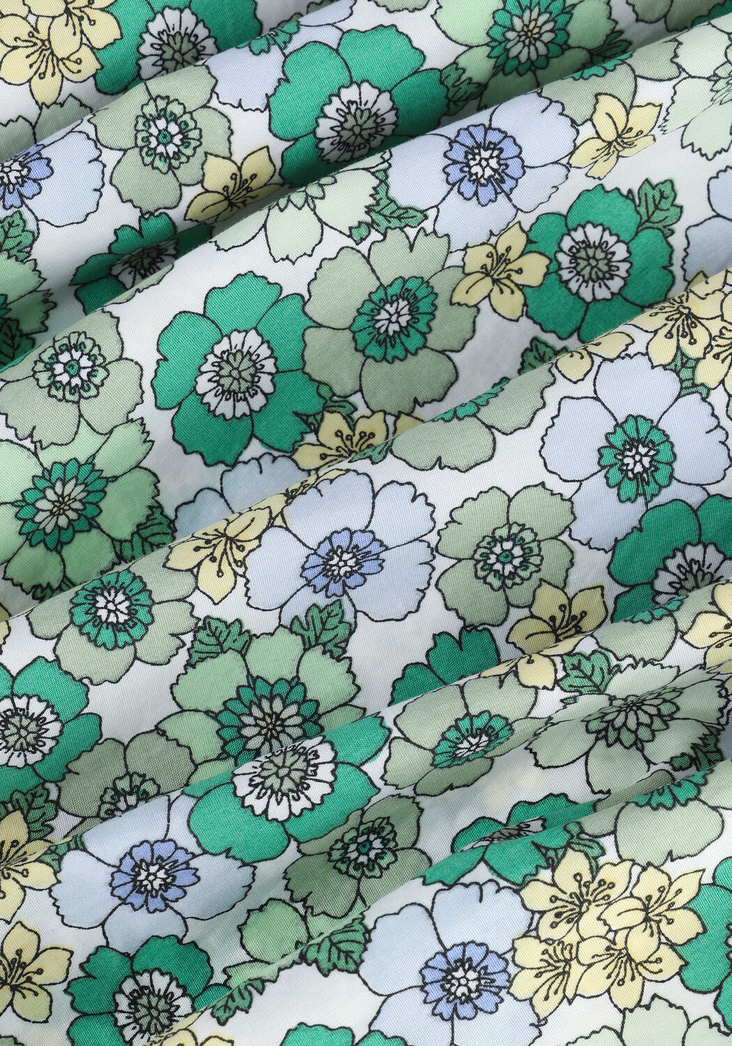 Gr&uuml;ne ENVII Minikleid ENLORI LS DRESS AOP 6731 - large