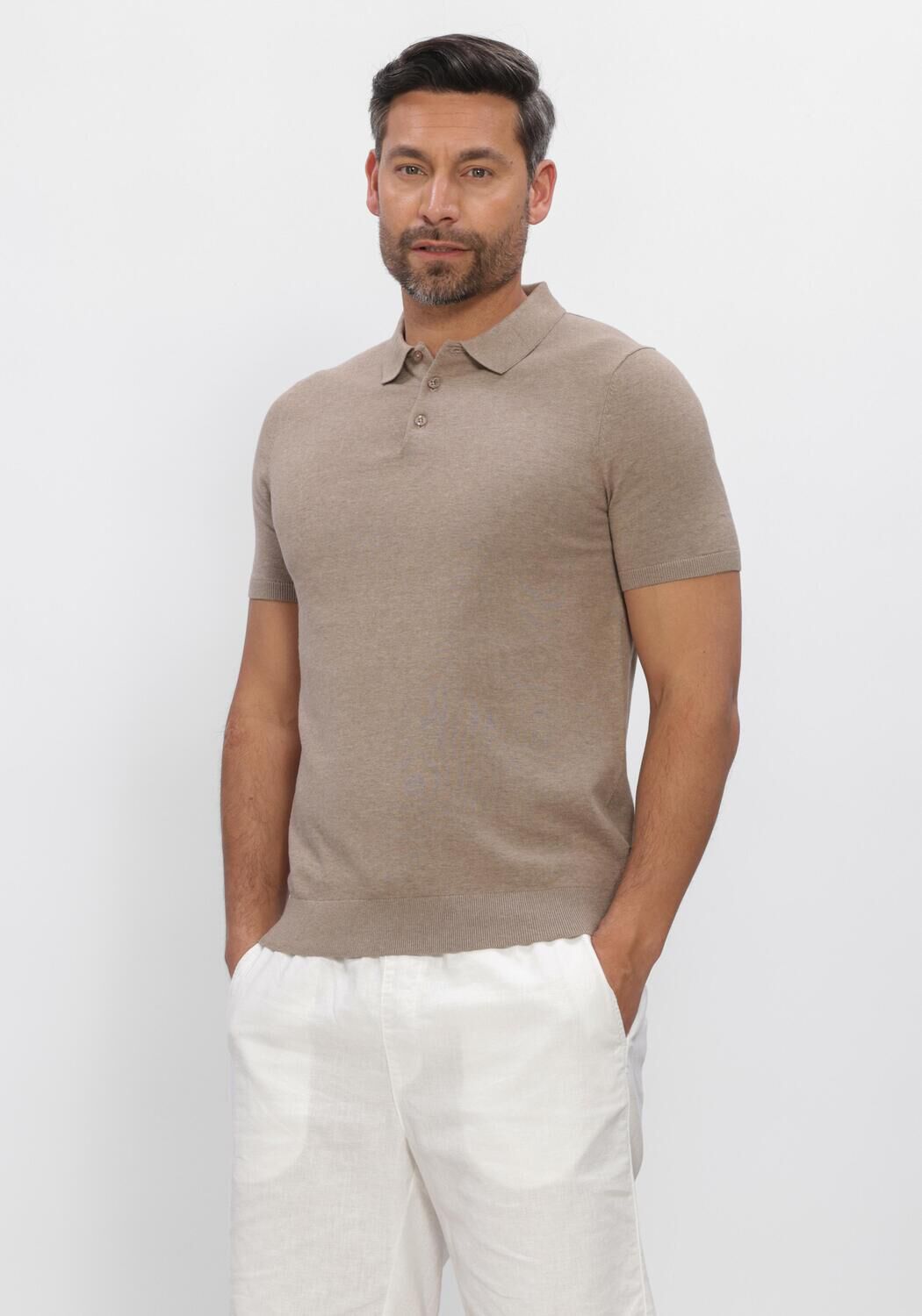 Beige SAINT STEVE Polo-Shirt CHRIS - large