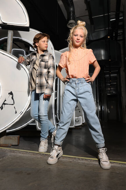 Blaue INDIAN BLUE JEANS Mom jeans BLUE DAISY MOM FIT - large