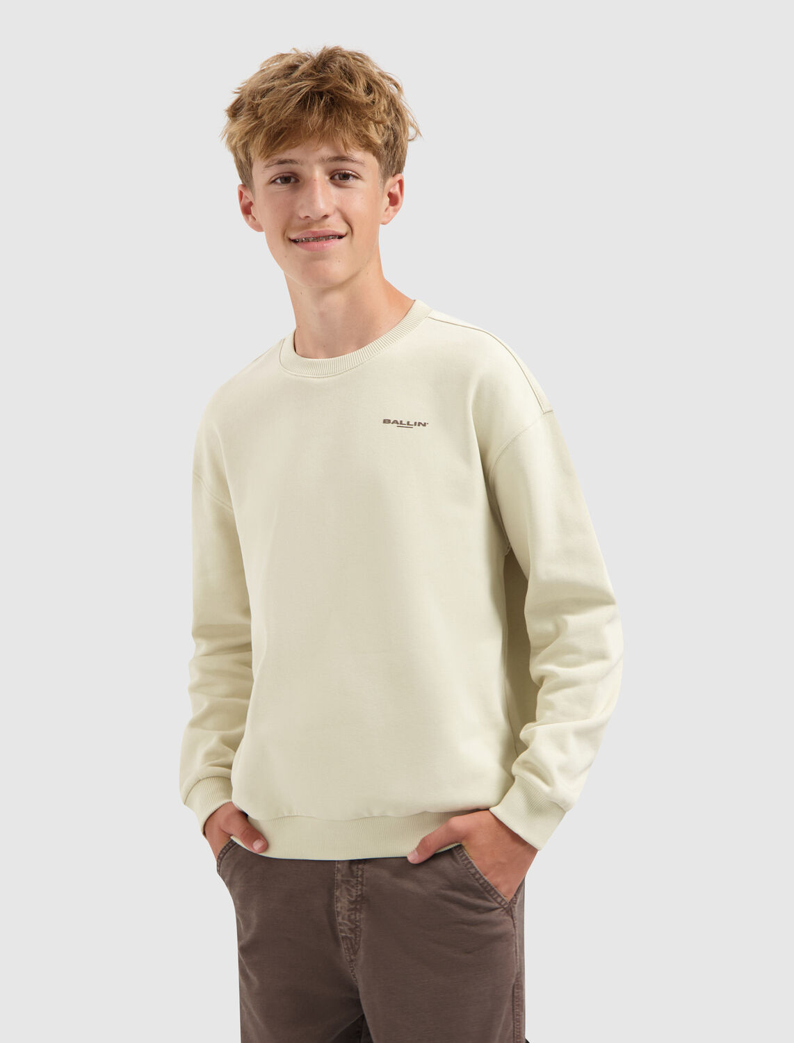 Ecru BALLIN Sweatshirt 037318 - large