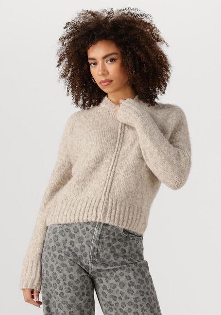 Beige BY-BAR Pullover JONAS ZIPP CARDIGAN - large