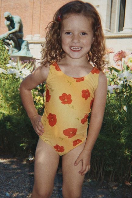 Gelbe KONGES SLOJD Badeanz&uuml;ge ABRIA SWIMSUIT GRS - large