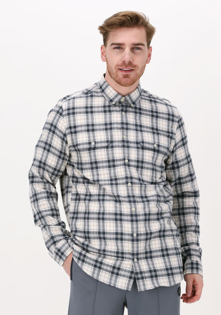 Beige BLS HAFNIA Casual-Oberhemd BELOW SURFACE FLANNEL SHIRT - large