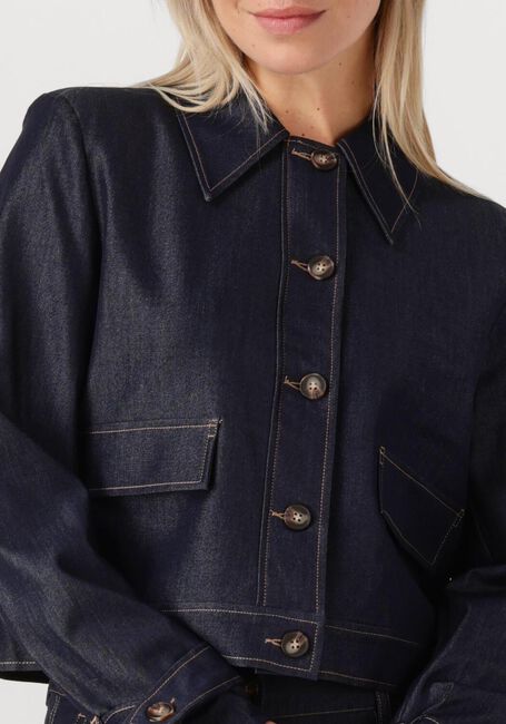 Dunkelblau CO'COUTURE Blusen TERRY DENIM JACKET - large