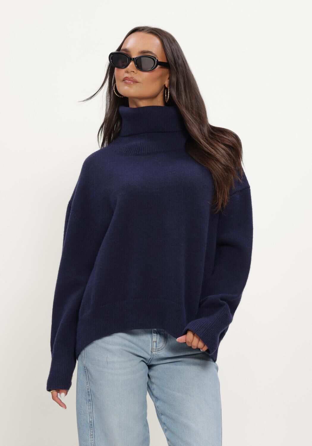 Dunkelblau BOII STUDIOS Pullover OLGA - large