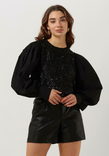 Schwarze SUMMUM Top TOP SEQUINS - large