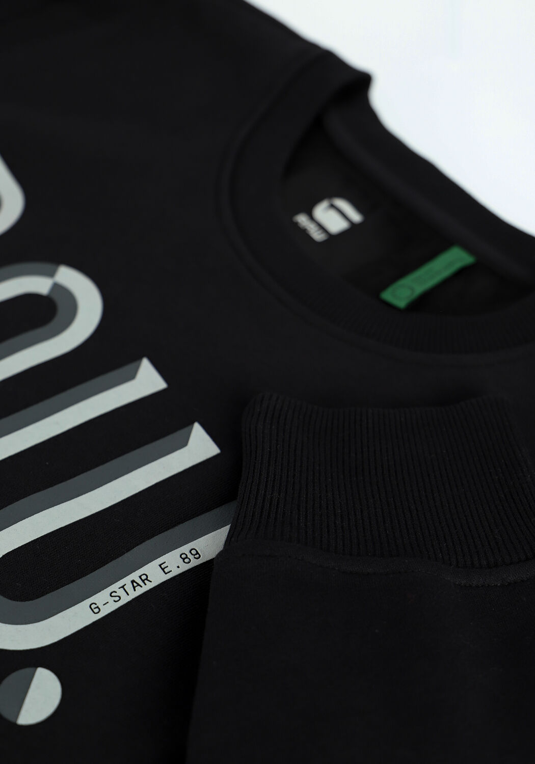 Schwarze G-STAR RAW Sweatshirt A971 - ASHOR SWEAT R- 3D RAW. - large