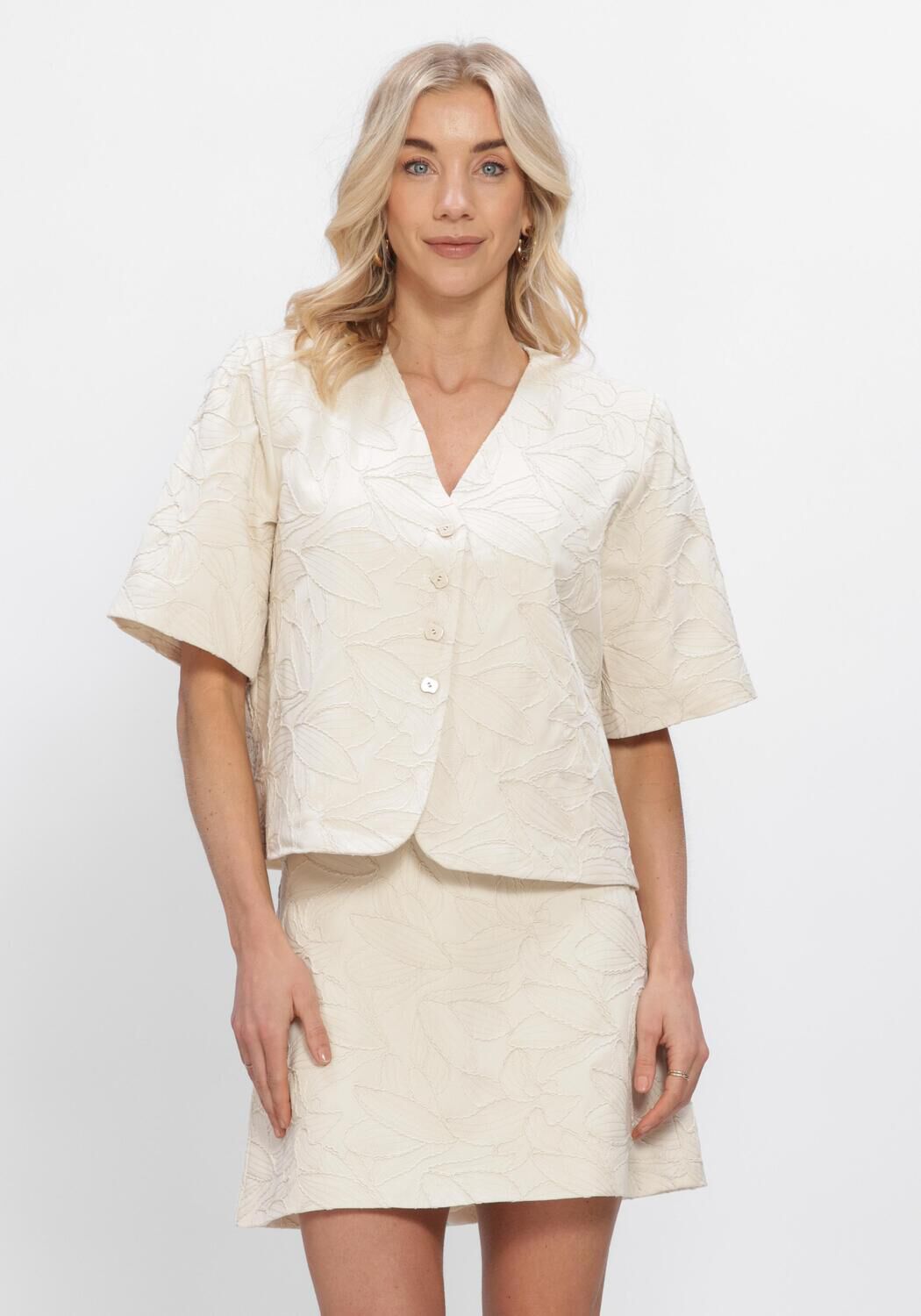 Wei&szlig;e OBJECT Blazer OBJMATHILDA LISA 2/4 LO BLAZER - large