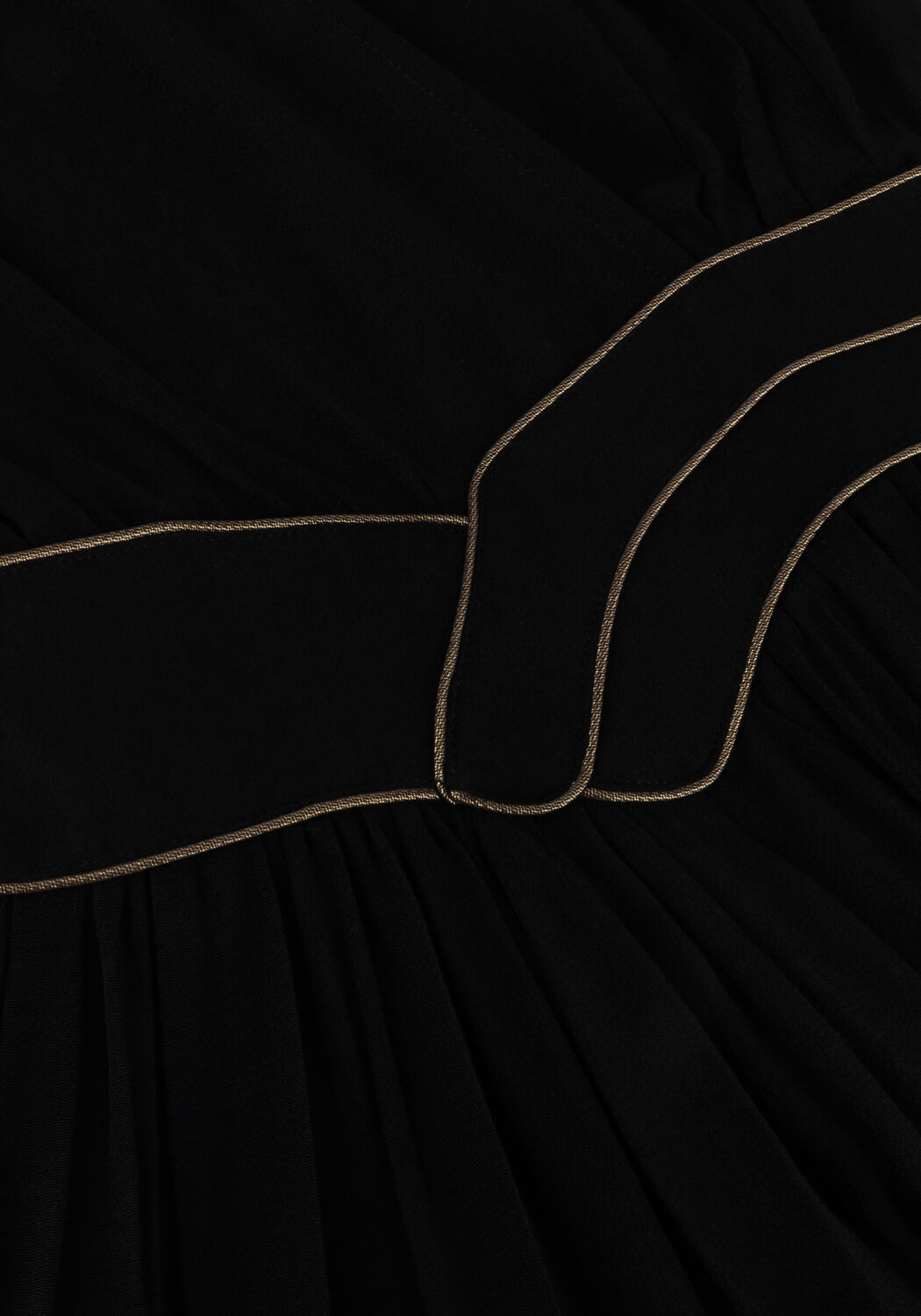 Schwarze LOUIZON Maxikleid YACINTHE - large