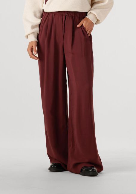 Bordeaux BY-BAR Weite Hose BENJI SATIN STRIPE PANTS - large