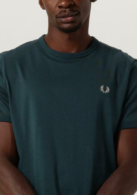 Blaue FRED PERRY T-shirt RINGER T-SHIRT - large