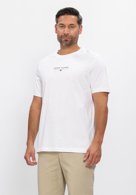 Wei&szlig;e TOMMY HILFIGER T-shirt BRAND LOVE LOCKUP TEE - large