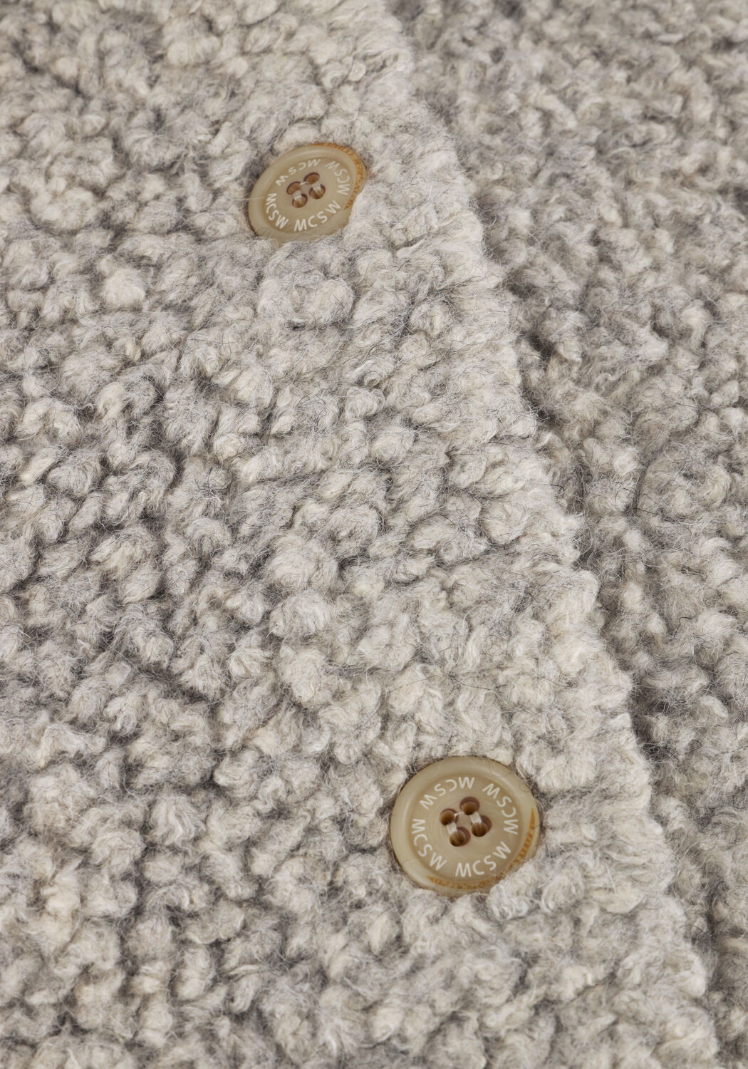 Hellgrau MOSCOW Teddy-Jacke 89-11 PELLE - large