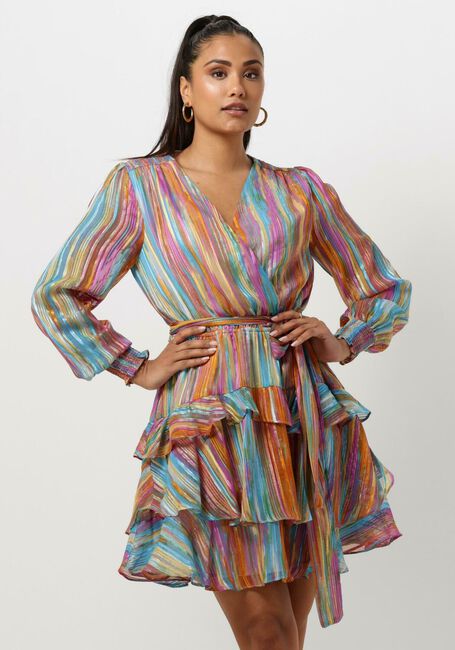 Mehrfarbige/Bunte NEO NOIR Minikleid DENNIE BLURRED STRIPE DRESS - large