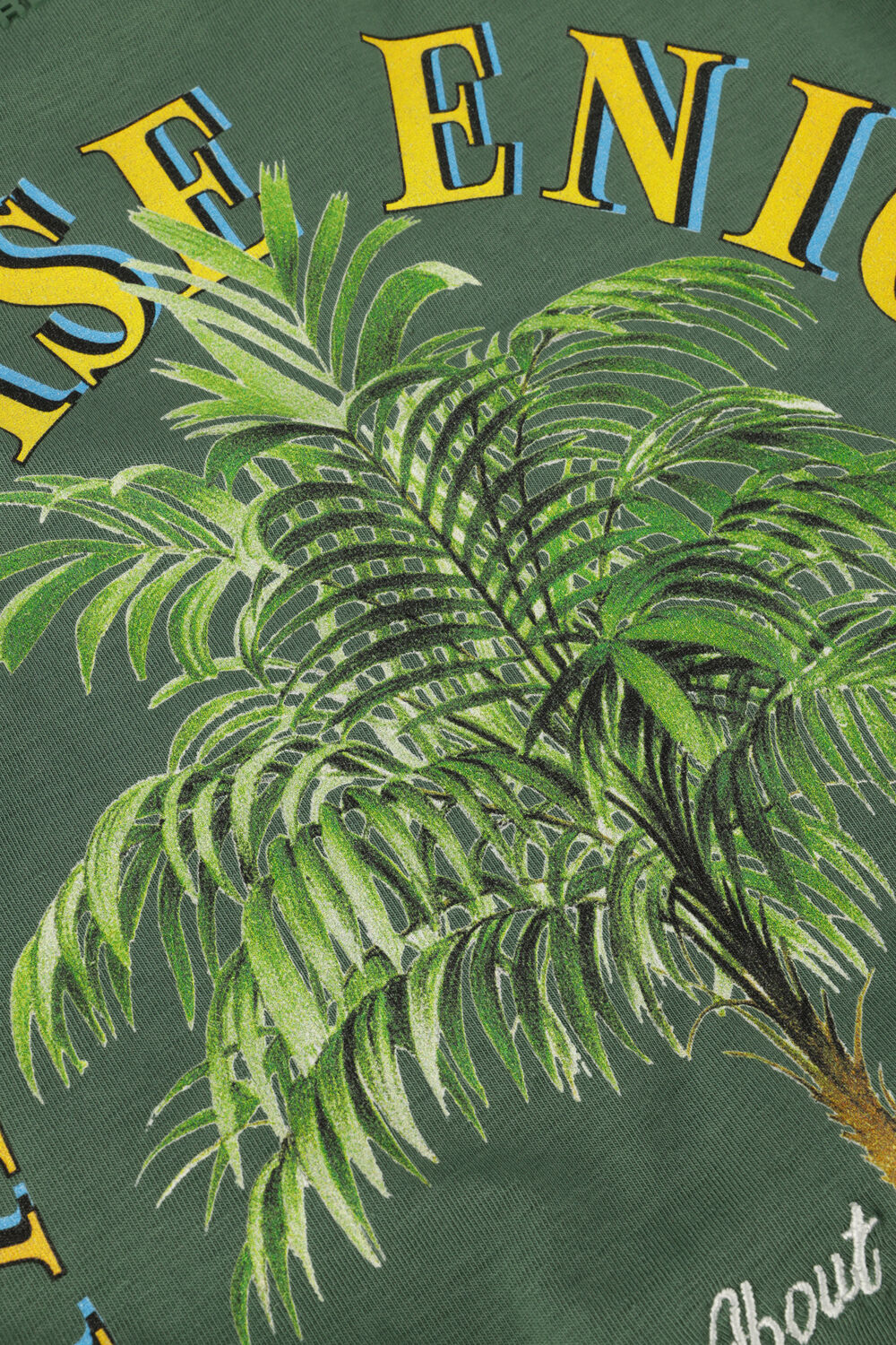 Dunkelgr&uuml;n PUREWHITE T-shirt TSHIRT WITH SMALL LOGO ON CHEST AND BIG BACK PRINT - large